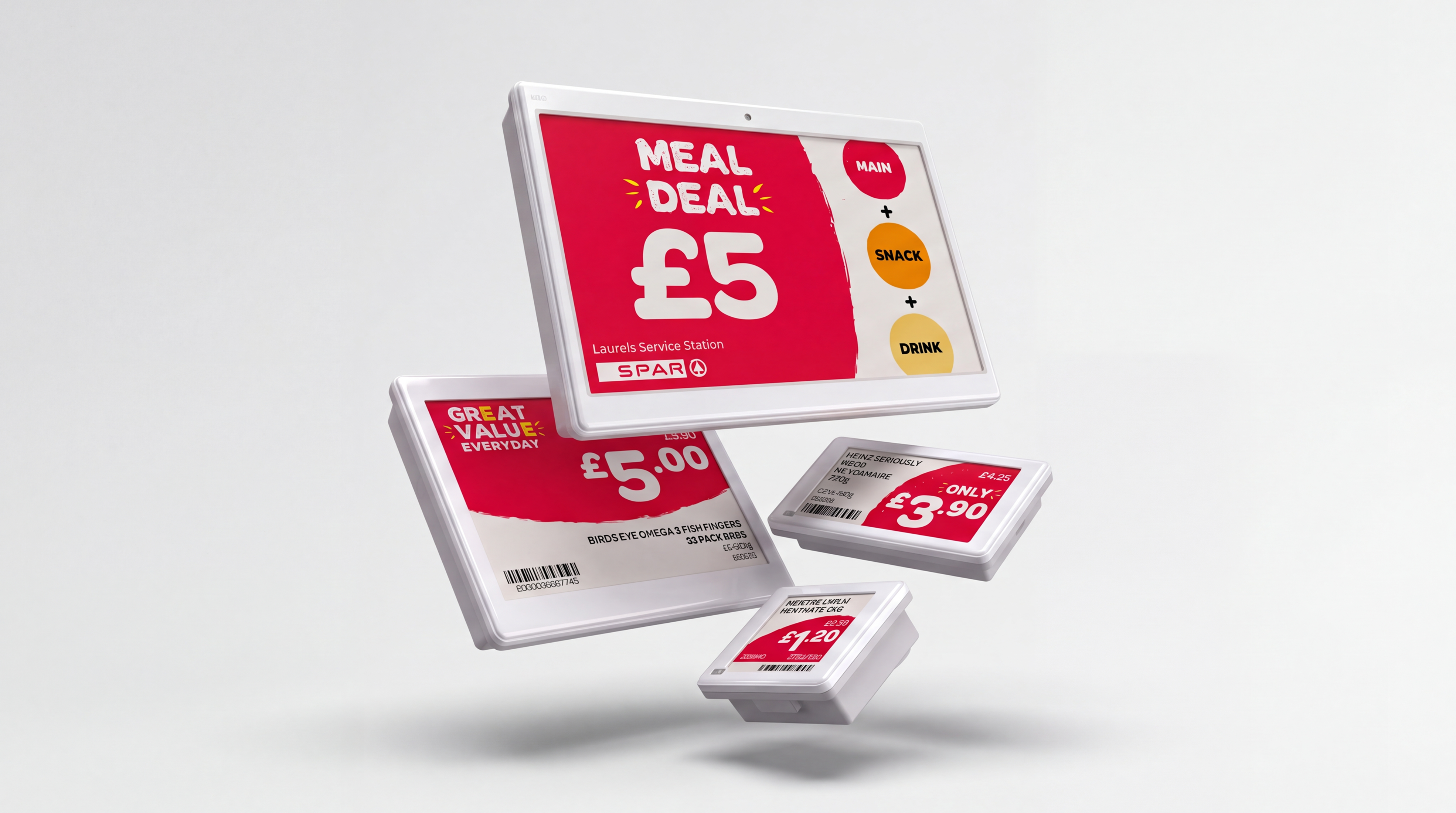 ShelfTalker electronic shelf label templates applied